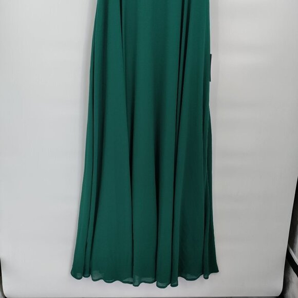 Lulus Best Part Of Me Dress Satin Bustier Chiffon Sweetheart Maxi Gown Small - Picture 6 of 15